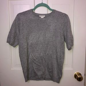 H&M Grey Short Sleeve Sweater